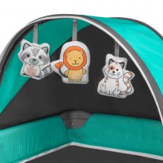 Манеж-ліжечко Lionelo Sven Plus Turquoise Grey